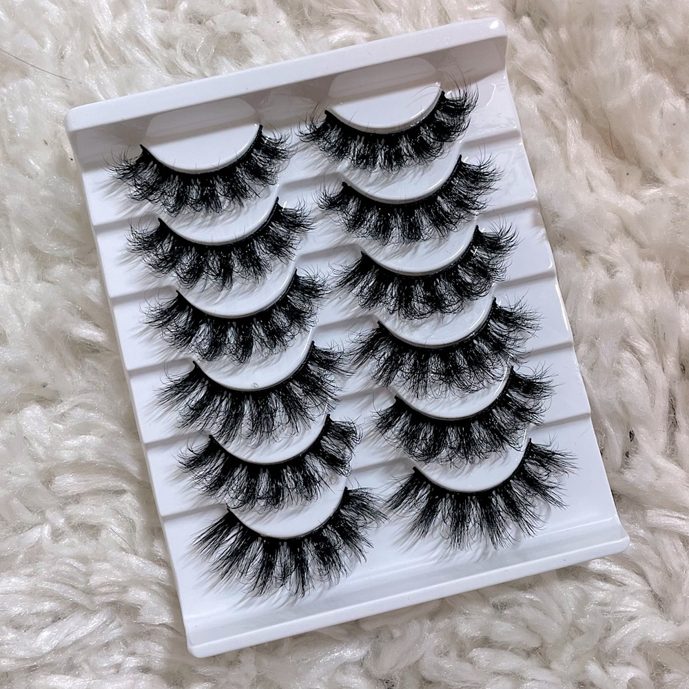 New! HP! ☆ Faux Mink 5 Pack False Eyelashes Includes Wispy Lashes - Picture 6 of 10
